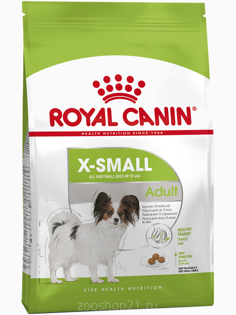 Корм Royal Canin X-Small Adult для собак миниатюрных пород (до 4 кг) 10 мес. - 8 лет, 500 г