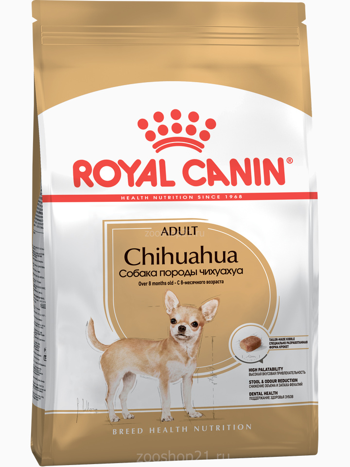 Корм Royal Canin Chihuahua Adult для чихуахуа старше 8 мес., 500 г