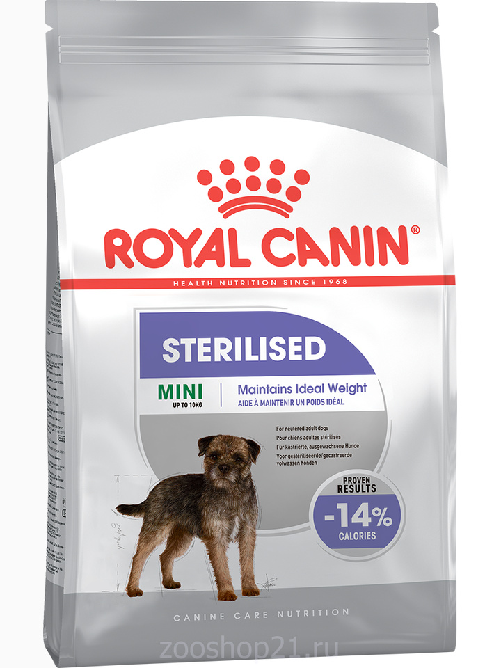 Корм Royal Canin Mini Sterilised для стерилизованных собак малых пород (до 10 кг), 3 кг