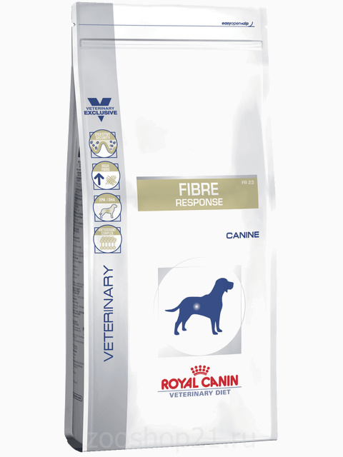 Корм Royal Canin Fibre Response FR 23 для собак при запоре, диарее, колите, 2 кг