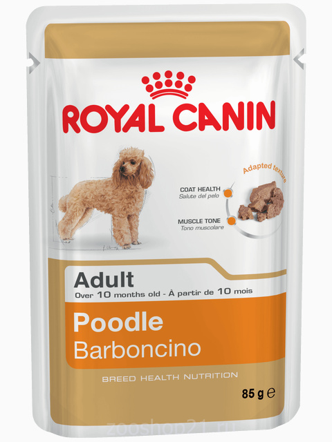 Корм Royal Canin Poodle Adult (паштет) для породы пудель старше 10 мес., 85 г