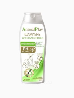 Шампунь для собак и кошек Animal Play Гипоаллергенный, 250 мл