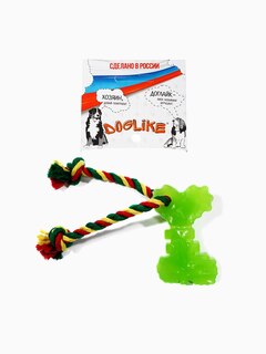 DOGLIKE Ключ с канатом с этикеткой, зелёная
