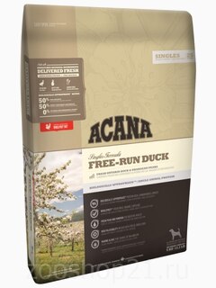Корм для собак Acana FREE-RUN DUCK для собак с чувствительным пищеварением с уткой, 340 г