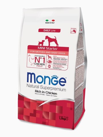 Корм Monge Dog Mini для щенков мелких пород, 3 кг