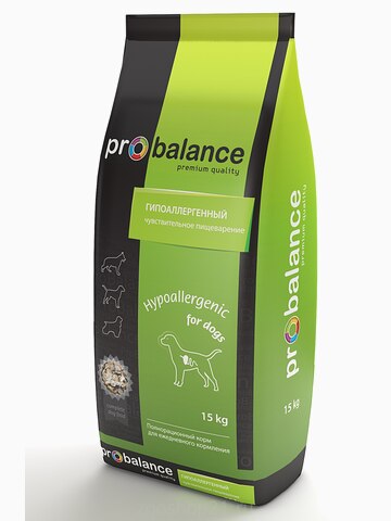 Корм ProBalance Гипоаллергенный для взрослых собак всех пород, 3 кг