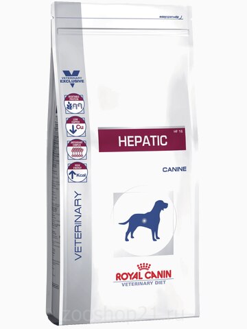 Корм Royal Canin Hepatic HF 16 для собак при лечении печени, 1.5 кг