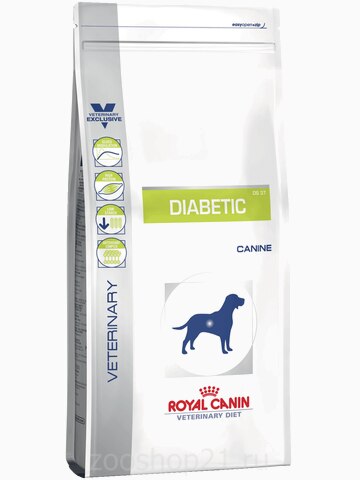 Корм Royal Canin Diabetic DS 37 для собак при сахарном диабете, 1.5 кг