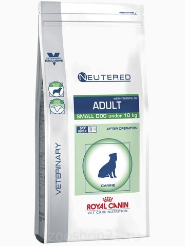 Корм Royal Canin Neutered Adult Small Dog для кастрированных собак малых пород (до 10 кг, 800 г