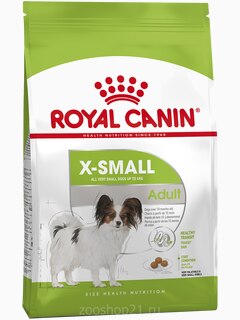 Корм Royal Canin X-Small Adult для собак миниатюрных пород (до 4 кг) 10 мес. - 8 лет, 500 г