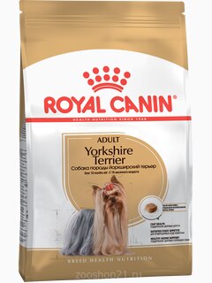 Корм Royal Canin Yorkshire Terrier Adult для йоркширского терьера старше 10 мес., 1.5 кг