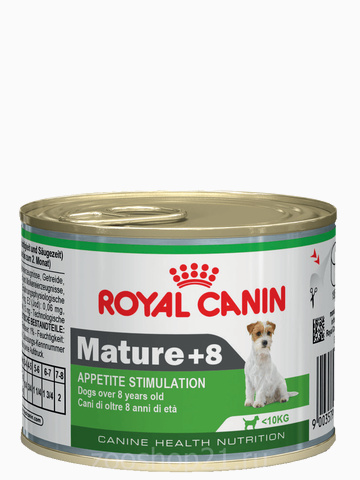 Корм Royal Canin Mature 8+ (мусс) для собак старше 8 лет, 195 г