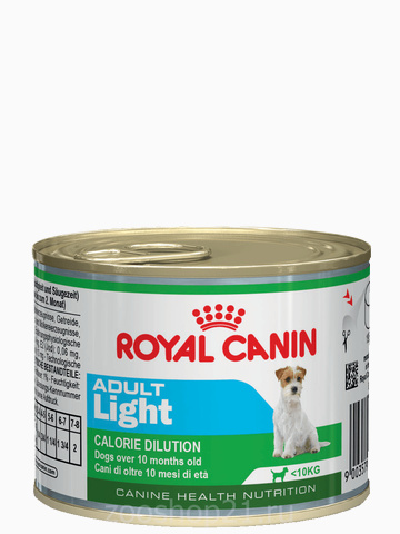 Корм Royal Canin Adult Light (мусс) при избыточном весе 10 мес. - 8 лет, 195 г
