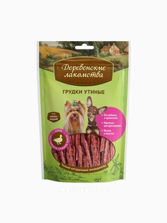 Деревенские лакомства Грудки утиные для мини-пород, 0,055 кг