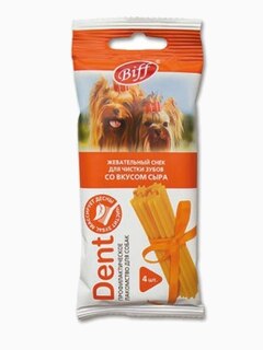 Жевательный снек Dent со вкусом сыра для мелких пород